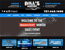 Tablet Screenshot of billsmarineinc.com